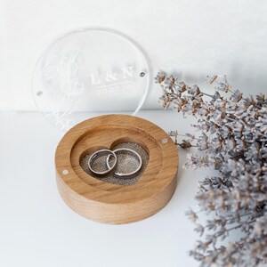 Acrylic wedding ring box, engagement gifts