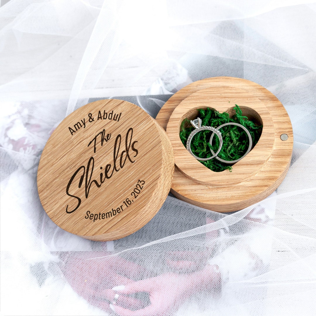 Ring Holder for Wedding Ceremony Custom Engraved Ring Holder Etsy