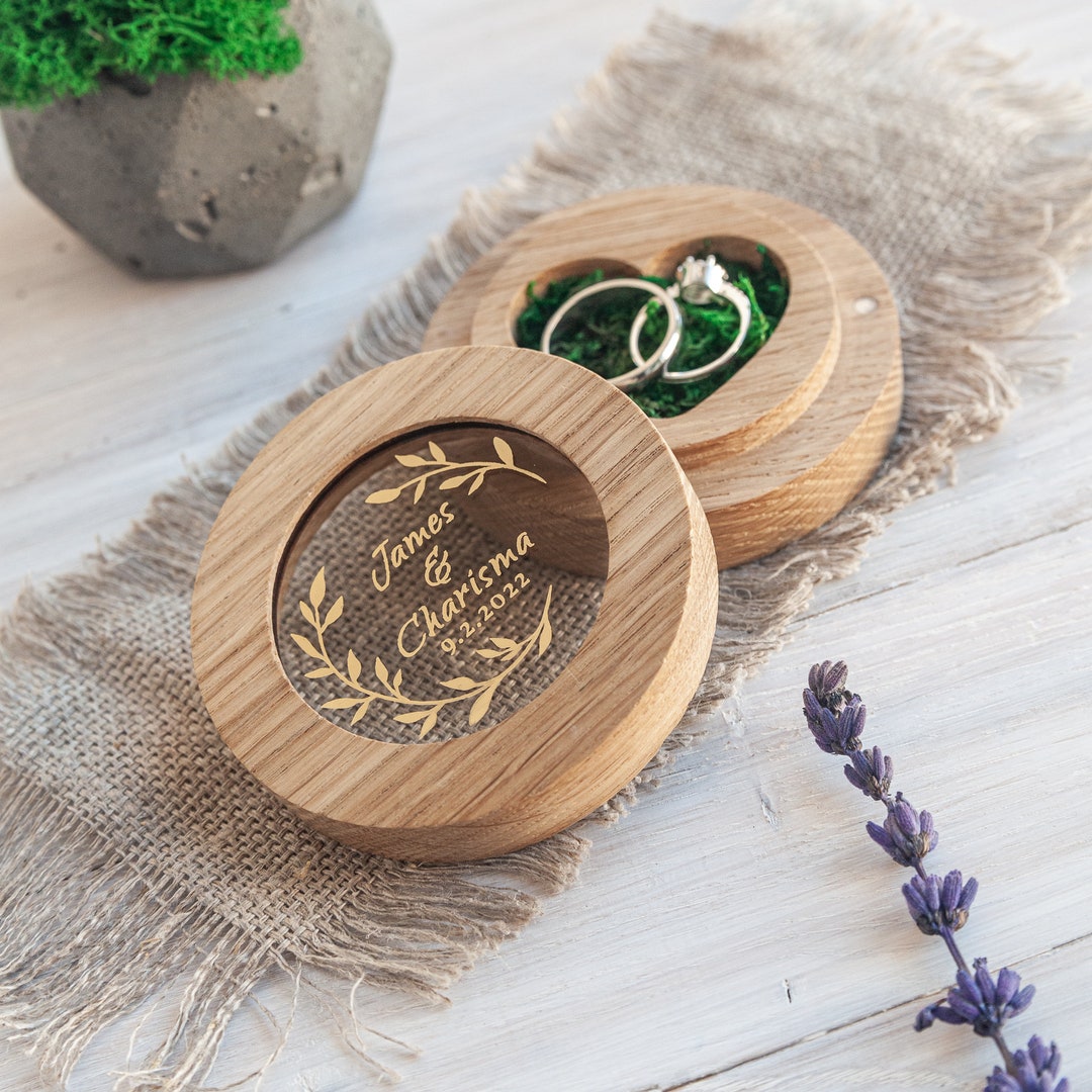 Ring Bearer Box, Ringkissen Hochzeit, Engagement Ringbox Hölzern