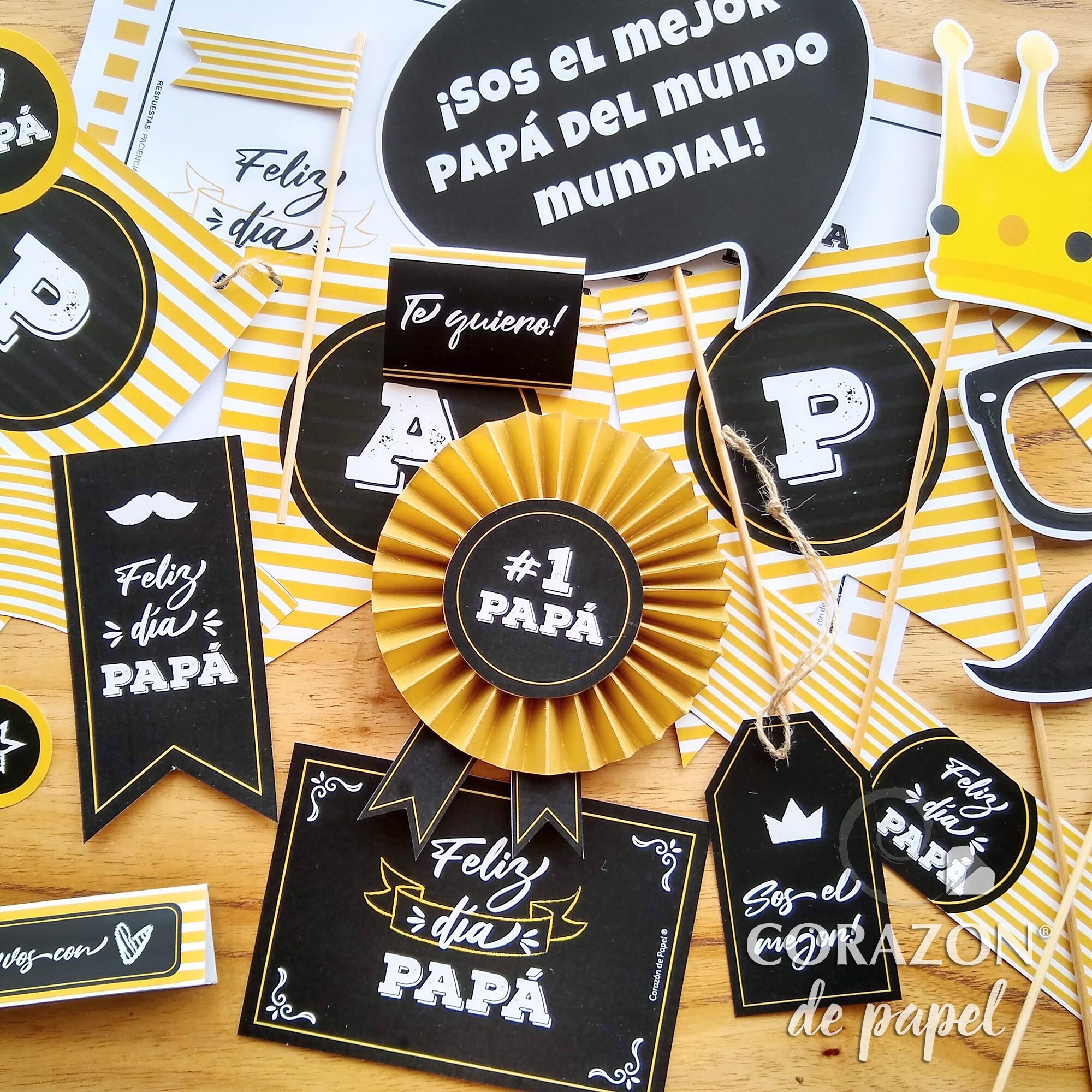Kit imprimible Dia del Padre - Pizarra - Etsy España