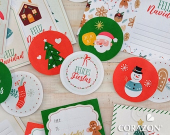 Retro Christmas printable kit