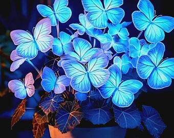 50 Heirloom Blue Butterfly Coleus Seeds – Rare Ornamental Foliage Plant – Vibran