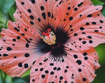 Double Pink Black Hibiscus Seeds – 20 Perennial Flower Seeds