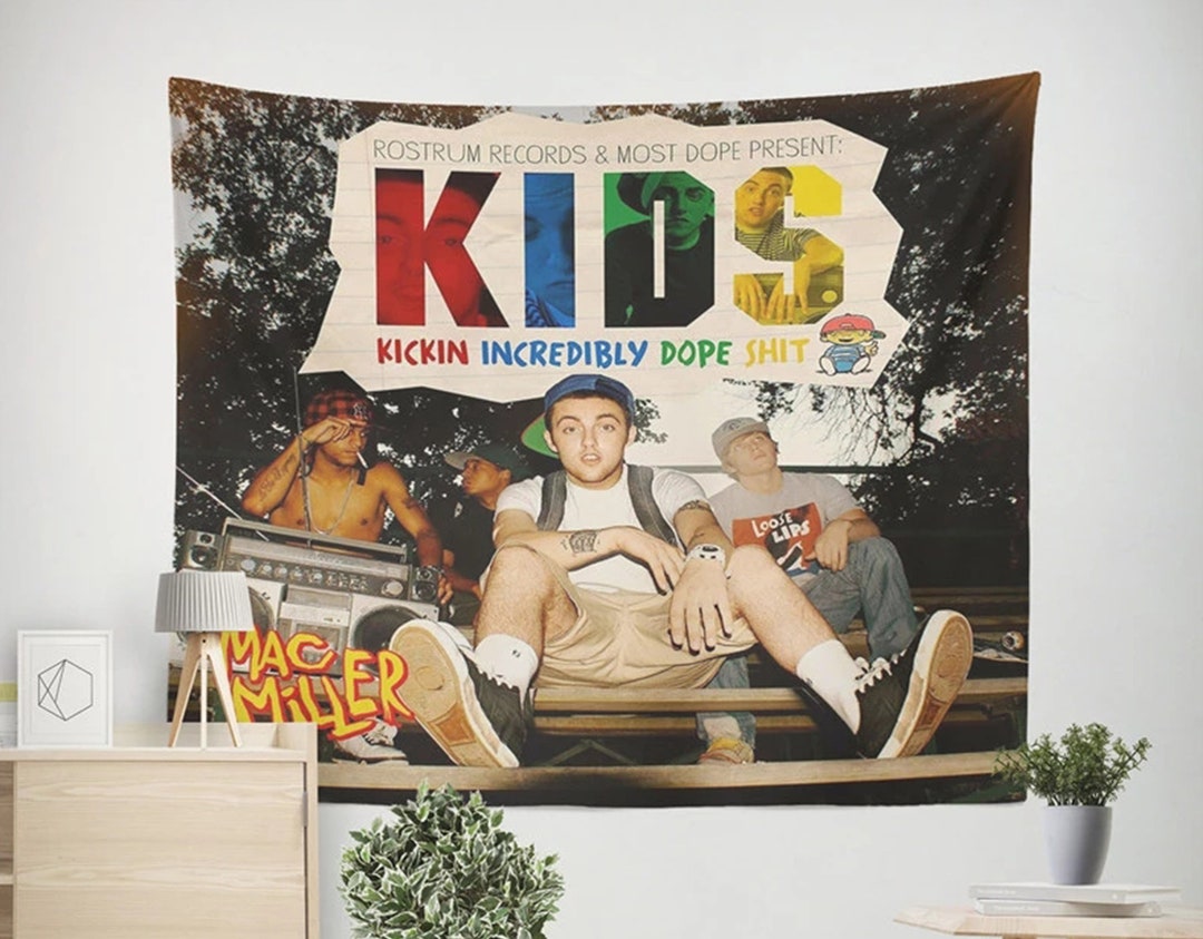 Funny Tapestry Meme Tapestries Wall Hanging Kids Mac Miller Etsy