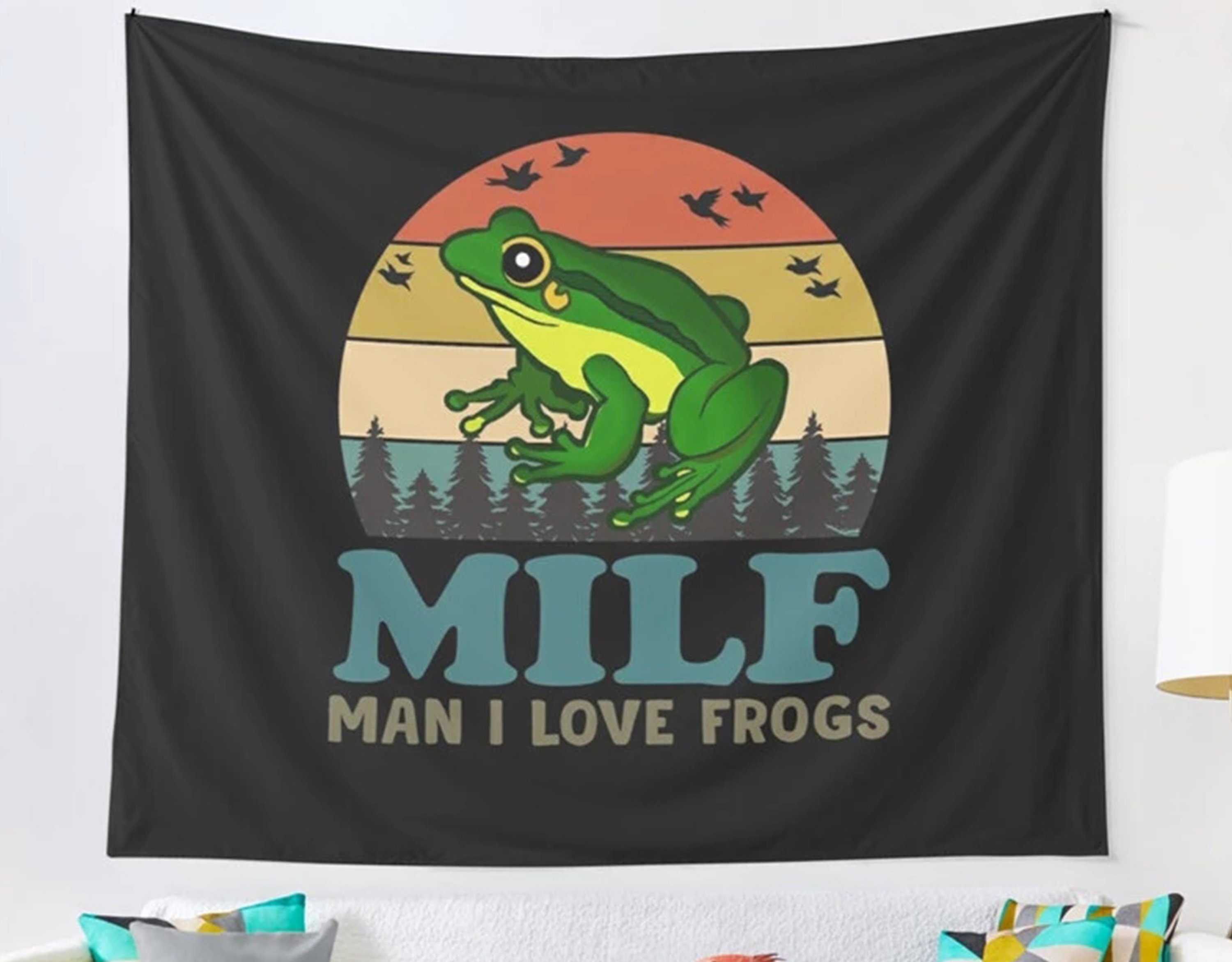 MILF - Man I Love Floppa - Big Floppa Funny Meme Design - Milf Man I Love  Floppa - Tapestry