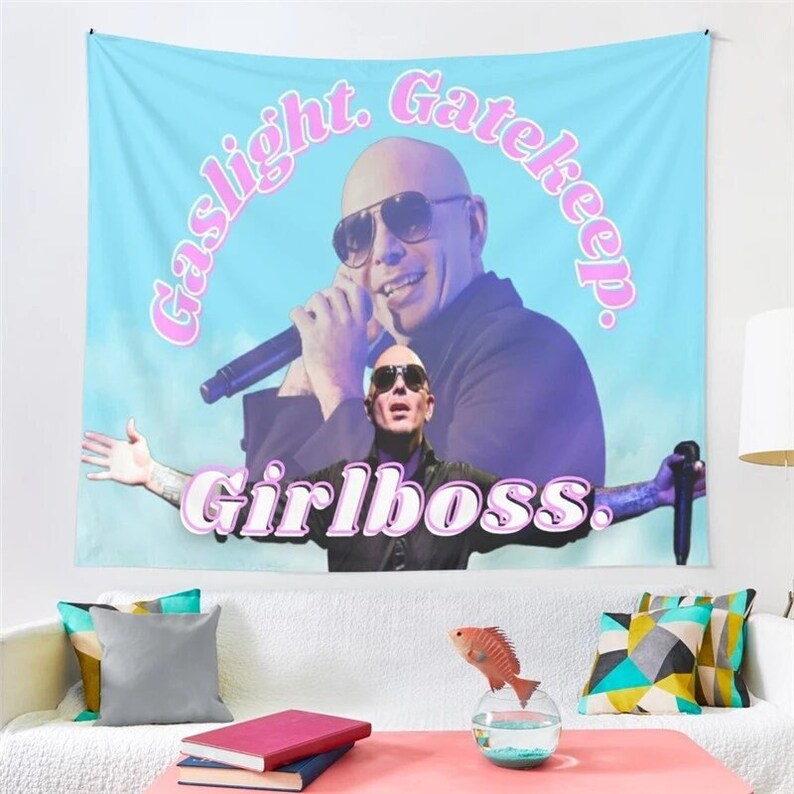 Funny Meme Tapestry Mr Worldwide Tapestries Wall Hanging Etsy
