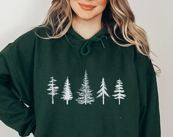 Camping hoodie minimalist tree design shirt, Gift for him fathers day, Scouting sweatshirt, Nature lover, Tree hugger shirt, Scout