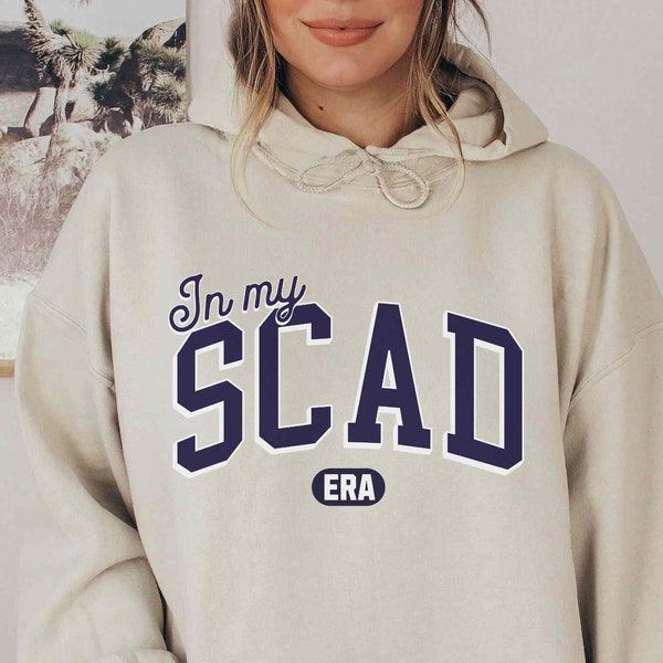 SCAD Sweatshirt, In My SCAD Era Hoodie, College Acceptance Announcement, Savannah College Of Art And Design, Trending In My Era Shirt
