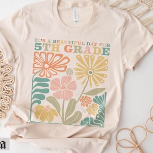 5th Grade Teacher Shirt, Wildflowers Fifth Grade Teacher Shirt, Teacher Team Shirts, 5th Grade T-Shirt, Fifth Grade TShirt, Elementary Tee