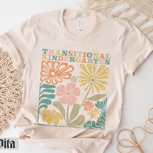 Wildflowers Transitional Kindergarten Shirt, TK Teacher Shirt, Slimming Matisse Floral, Transitional Kindergarten Teacher, TK Dream Team
