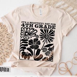 4th Grade Teacher Shirt, Wildflowers Fourth Grade Teacher Shirt, Teacher Team Shirts, 4th Grade T-Shirt, Fourth Grade TShirt, Elementary Tee