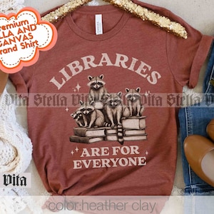 Le biblioteche sono per tutti, leggo libri proibiti, maglietta della biblioteca, supporto alle biblioteche pubbliche, abbigliamento sovversivo, bibliotecario, maglietta dell&#39;insegnante