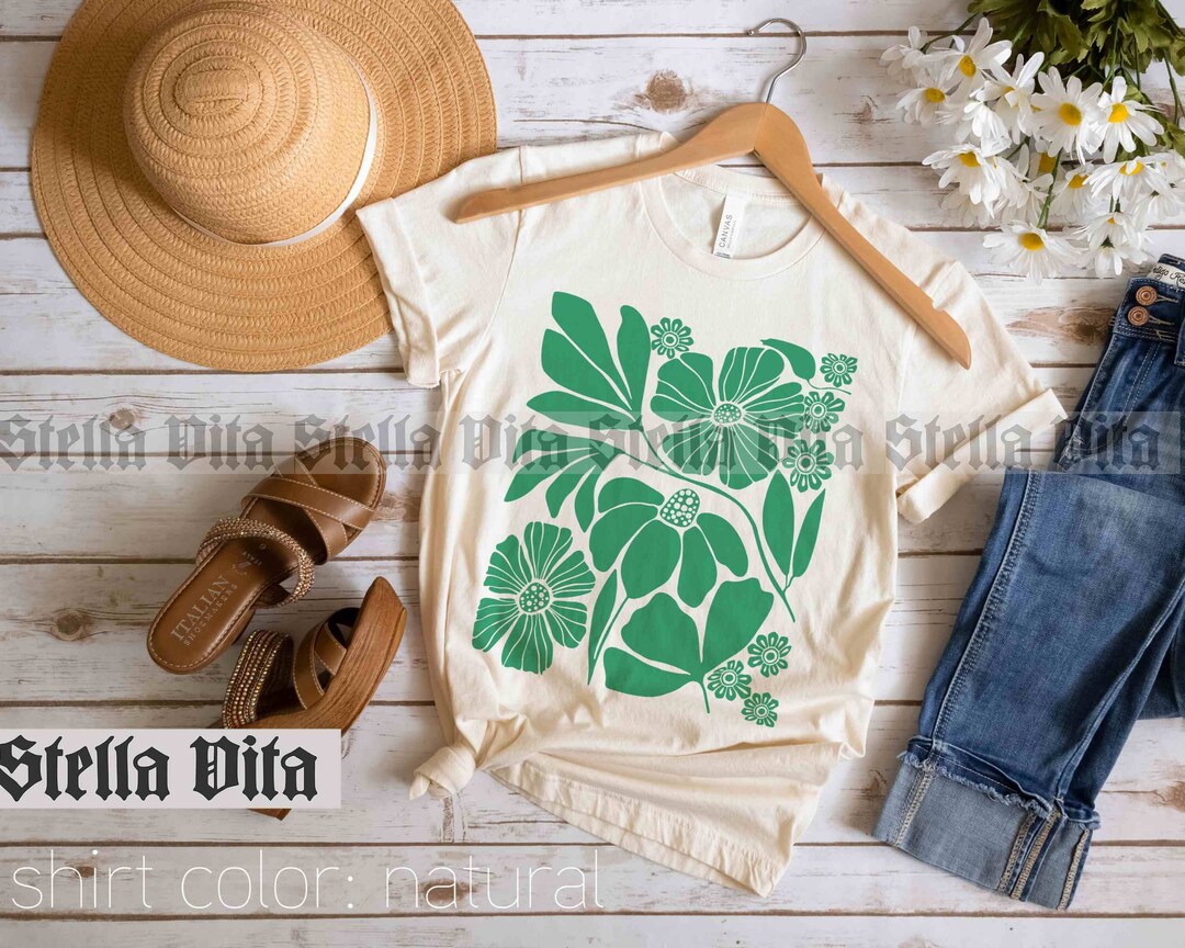 Bold Yellow Green Flower T-Shirt