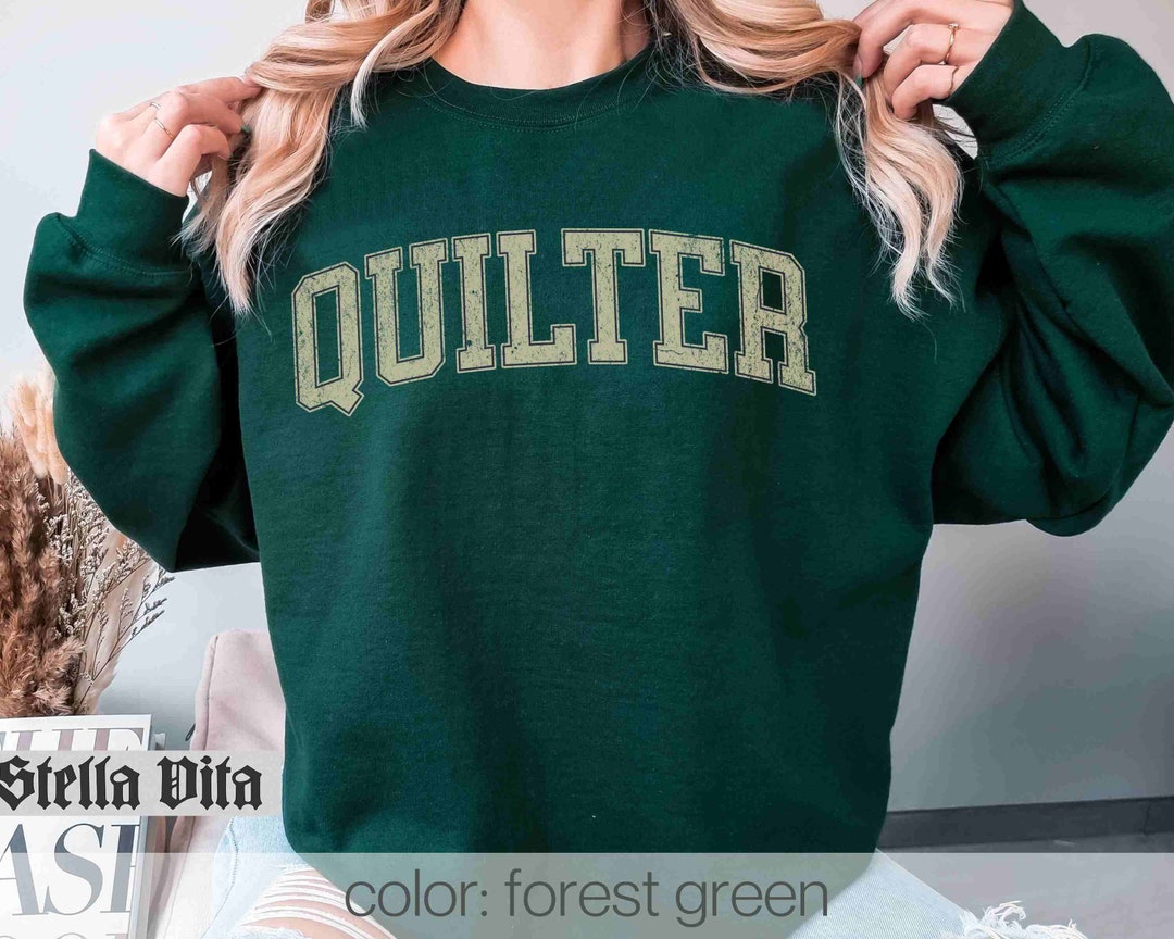 QUILTING DOCKING SWEAT LOGO TOP Quilting Sweatshirts Quilter Shirt