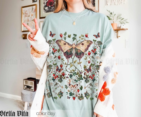 Camicie floreali vintage da donna Boho Wildflowers t-shirt grafica