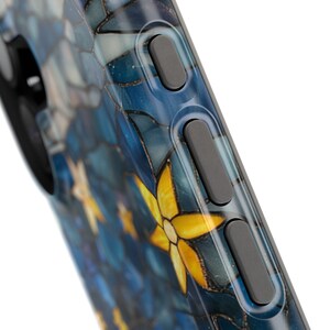 Stars Phone iPhone Case, Moon Celestial Magsafe Phone Cover , Stained Glass Cases, Celestial Stars Moon Phone Accessories, Space Lover image 6