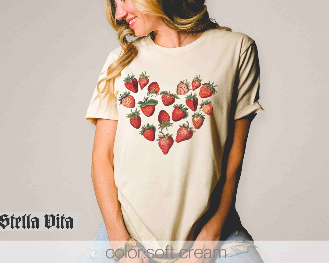 love strawberry cotton tee