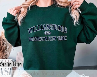 Brooklyn Sweatshirt, Williamsburg Brooklyn New York Sweatshirt, Comfort  Colors Sweatshirt, Williamsburg Brooklyn Hoodie, New York City Shirt