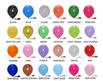 100Plain Latex Balloons Eco-Friendly For Birthday Balloon l Baby Shower l Wedding Decor l Anniversaries Party Decoration