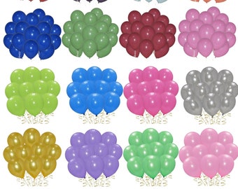 10" Colourful Balloons Plain Retro Latex Balloons Happy Birthday Wedding Baby Shower Theme Party Decoration UK