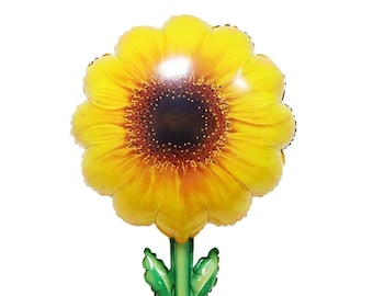 Sunflower Balloon Kids Birthday Summer flower Party Foil Balloon Large Helium Baloon Decoration UK