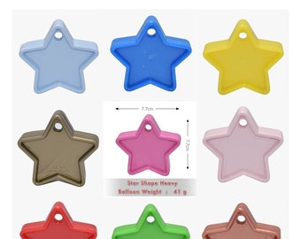 Helium Balloon Weights Heavy Quality Star Weight for Ballons Assorted Colours UK