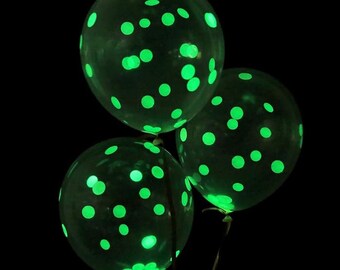 Radium Balloons Glow in Dark 12" Balons Disco Theme Birthday Print Party Decoration