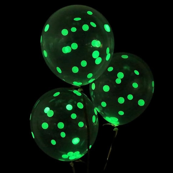 Glow In The Dark Balloons Set - 12 Radium Neon Party Balloons For Birthday, Disco, Night Theme Decor 3 thumbnail image