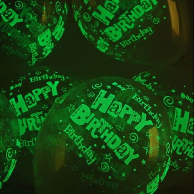 Glow In The Dark Balloons Set - 12 Radium Neon Party Balloons For Birthday, Disco, Night Theme Decor 2 thumbnail image
