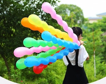 Spiral Balloons Curly Balons Large Twisted Wavy Long Balloons Birthday Wedding Decor UK