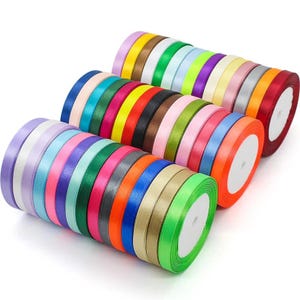 Double Side Satin Ribbon, 10 metres Full Roll Trim Tape by Beautiful Ribbon Christmas