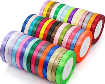 Double Side Satin Ribbon, 10 metres Full Roll Trim Tape by Beautiful Ribbon Christmas