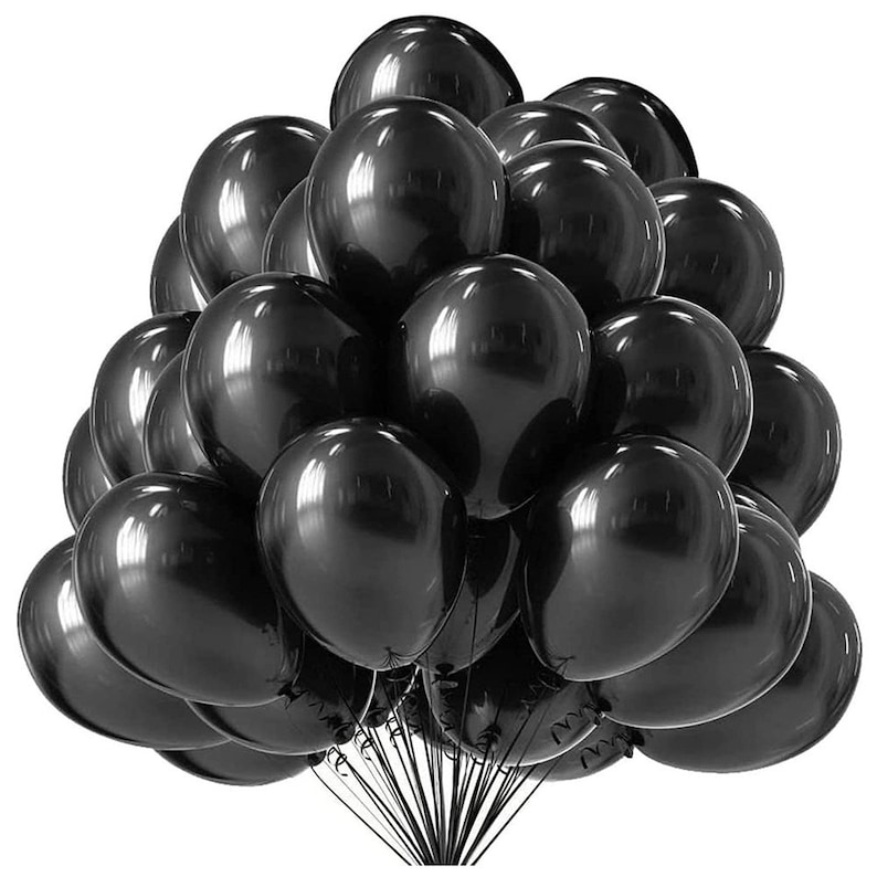 Black Balloons Latex Balloons
12 inch Balloons