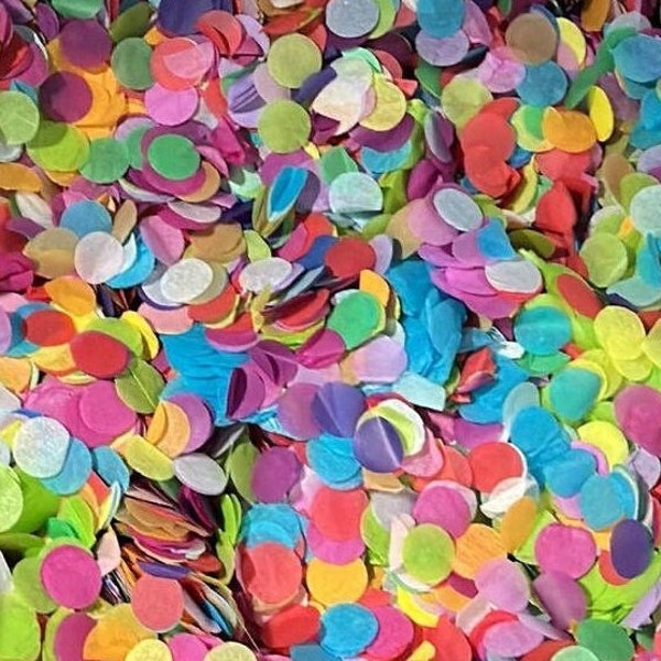 Confetti Mix Round Bio-degradable Paper Confetti Eco-friendly Colorful Party Birthday Wedding Table Filler Night Decor