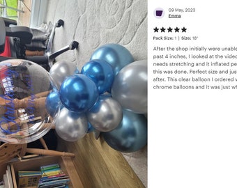 5 Inch Mini Clear Balloons Bobo Balloons, 100 Pcs Clear Balloons For Stuffing, Big Transparent Balloonss Helium Balloon Christmas Party Wedding Birthday Graduation Decora