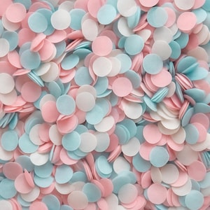 Coriandoli biodegradabili blu rosa bianco mix matrimonio carta velina coriandoli decorazione festa