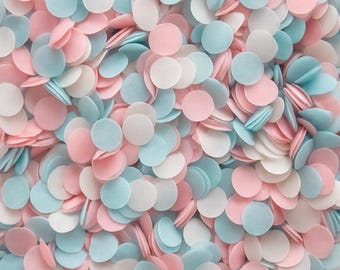 Biodegradable Confetti Blue Pink White Mix Wedding Throw Tissue Paper Confetti Party Decor