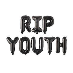 16" RIP Youth folieballonger bannerfestdekoration för fester