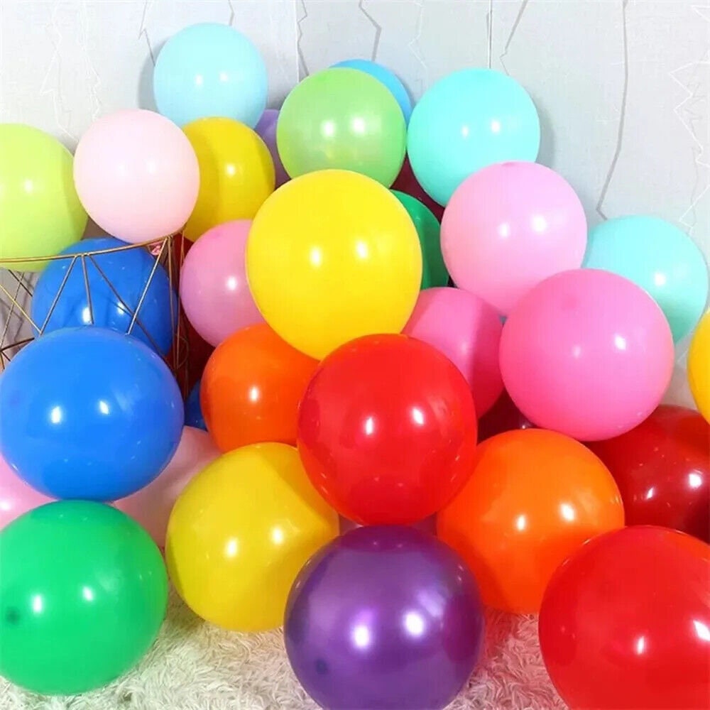 150 Palloncini Multicolore Pastello in Lattice Premium, Palloncini per Elio 5/10/12 Pollici Ispessito Opachi Colorati Misti, Kit Festa Decorazioni Compleanno Matrimonio Battesimo Arco Ghirlanda