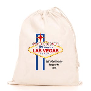 Customised Las Vegas Hangover Kit, Personalized Favor Bag, Bachelorette Party Bags, Welcome to Las Vegas, Las Vegas Theme Bags