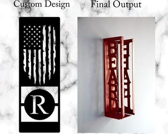 Custom Metal Can Cooler Holder, Metal Can Holder, Custom Metal Sign, Can Cooler, Metal Can Kooler Dispenser, Gift for him, Gift for her