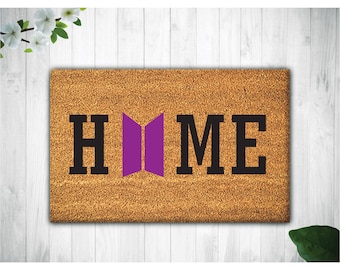 Home BTS Doormat, BTS Doormat, Coir Doormat, Entry Doormat, Welcome Doormat, Housewarming Gift, Army Doormat, New Home Gift,Retirement gift
