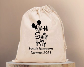 Disney Bachelorette Party Recovery Kit Bag – Handmade Cotton Favor