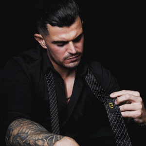 Black Skinny Tie // Groomsmen Ties // Black Wedding Tie // Black Floral Tie // // Black Ties For Men Classic Dressing // Gift for Him