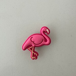 Flamingo croc charm sale