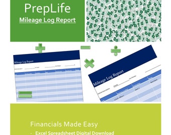 Informe de registro de kilometraje [DigitalDownload]EasyFillable&PrintableIncluded