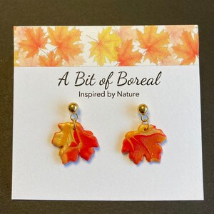 Maple Leaf Dangle Earrings