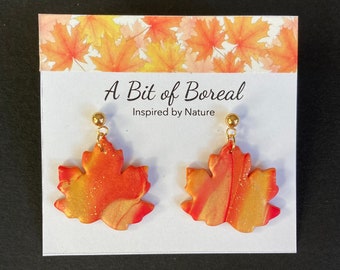 Maple Leaf Dangle Earrings