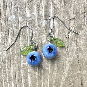 Blueberry Dangle Earrings