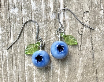 Blueberry Dangle Earrings